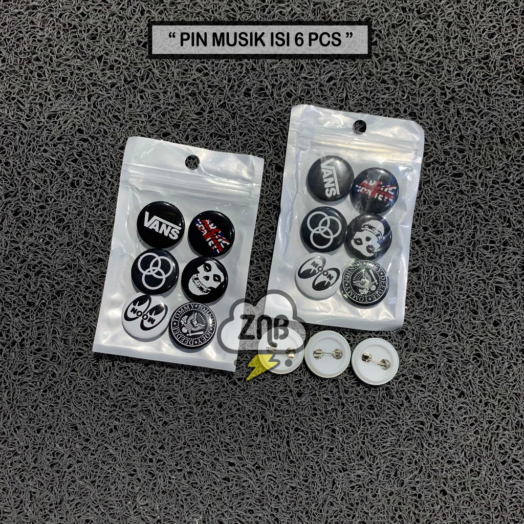 PIN BUTTON BROS PIN MINI MUSIK PIN BRAND PIN MOTOR AKSESORIS