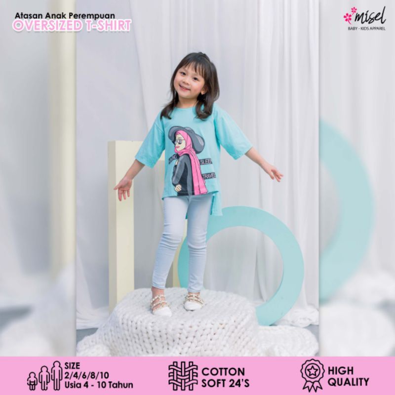 COD Terbaru T'shirt over size anak perempuan , kaos anak cewek viral