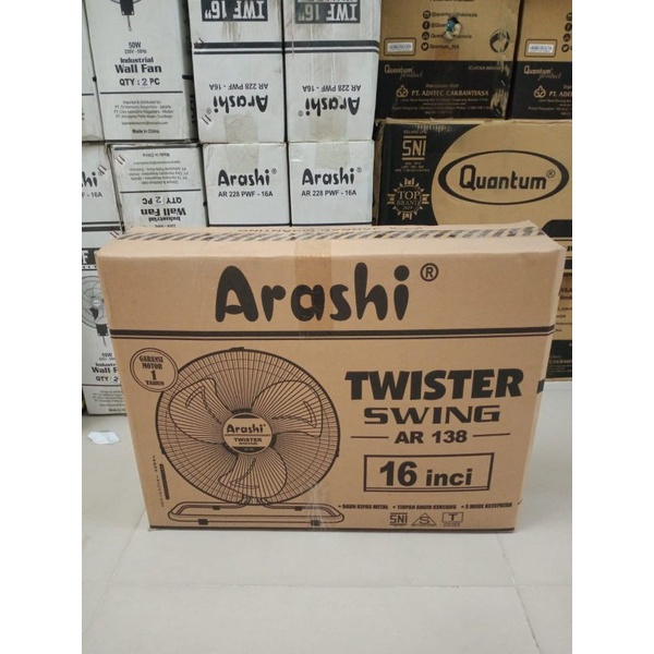 Arashi Kipas Angin Tornado Twister Swing 16inch