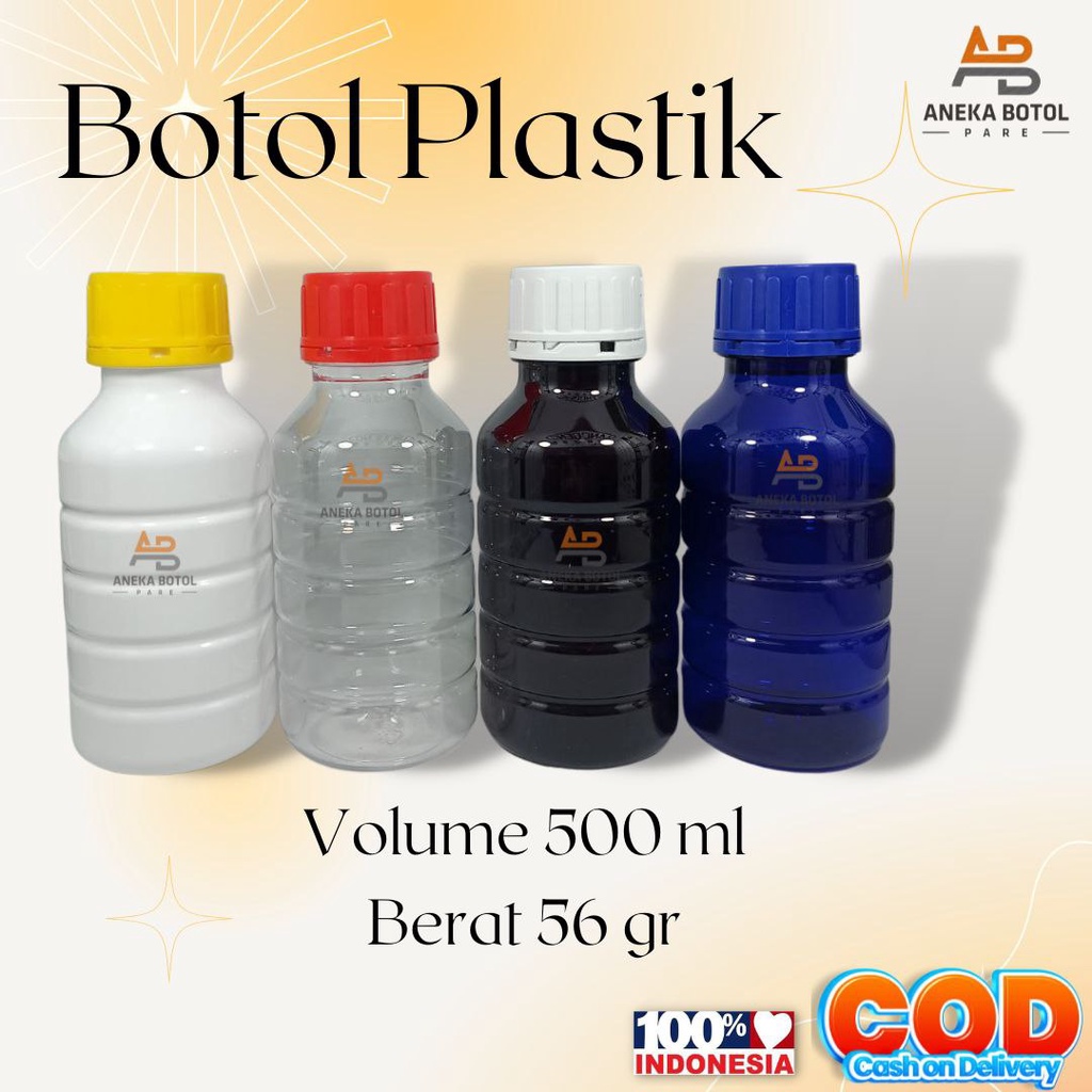 Botol PS 500 ml Botol Pupuk Botol Pupuk Pertanian Botol Pestisida Botol Plastik Botol Plastik PS Seg