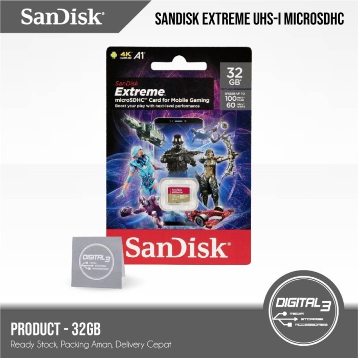 Memory  Microsd sandisk extreme v30 32gb memory card micro sd 32 gb A1 memori