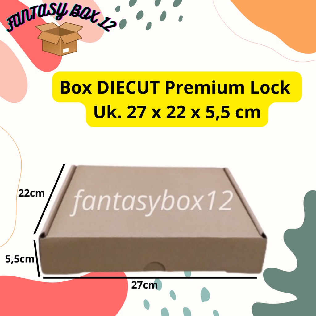 

Kardus/Dus/Box Diecut Premium Lock Pizza/Kue/Hampers uk.27x22x5,5cm BARU (MINIMAL ORDER 10 PCS)