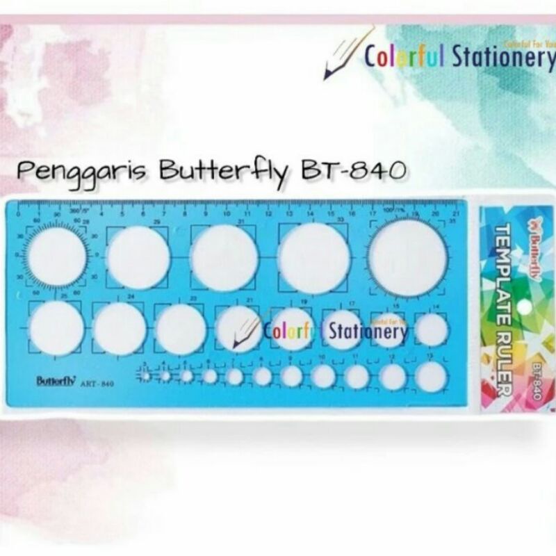 

Penggaris Cetakan Bulat Lingkaran Butterfly BT 840
