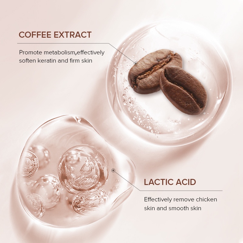 LAIKOU Coffee Exfoliating Body Scrub Membersihkan Pori-pori Mengurangi Jerawat Pada Punggung Menghaluskan Kulit 350g