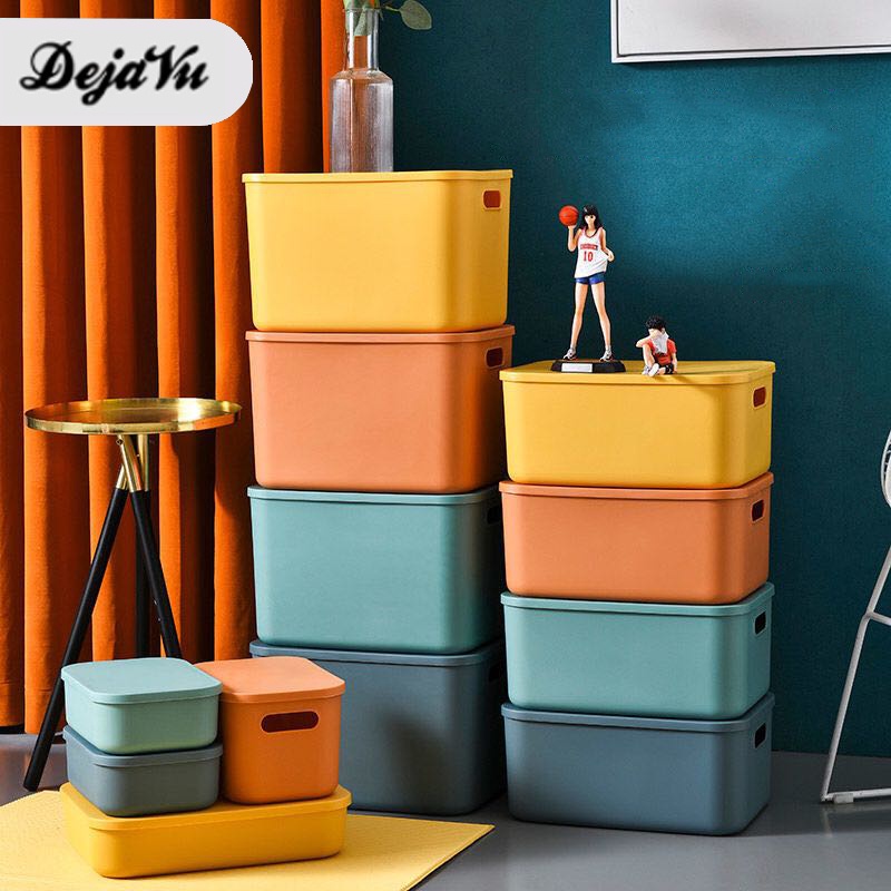 Dejavu Storage Box Organizer Kotak Penyimpanan Storage Box Aesthetic Kotak Penyimpanan Buku Kotak