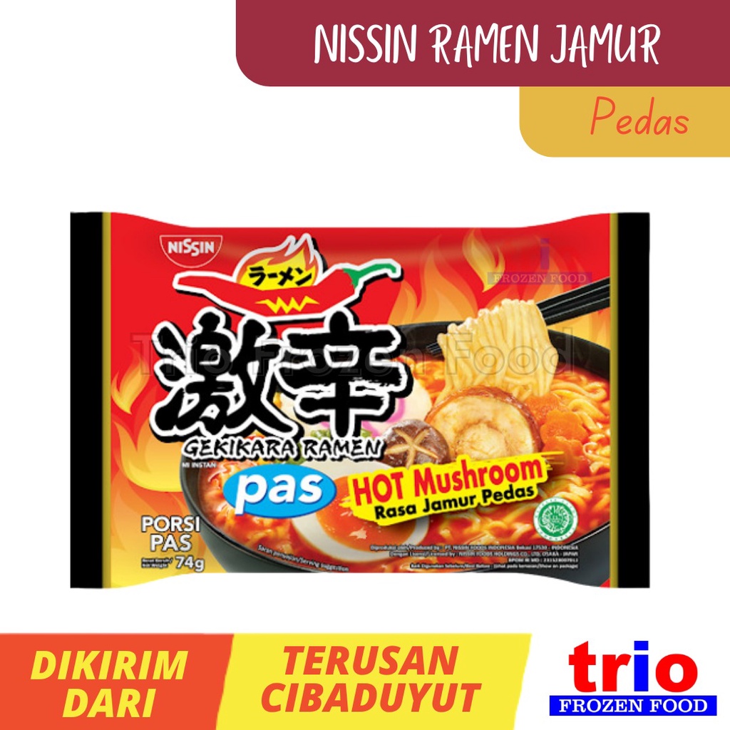 Jual Nissin Gekikara Ramen Hot Mushroom Jamur Pedas Shopee Indonesia