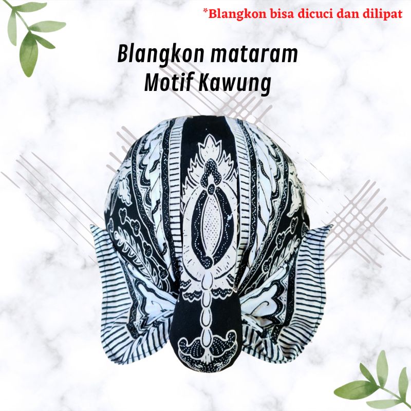 Blangkon Asli Jogja Jawa Alusan Bisa di Lipat bisa di Cuci