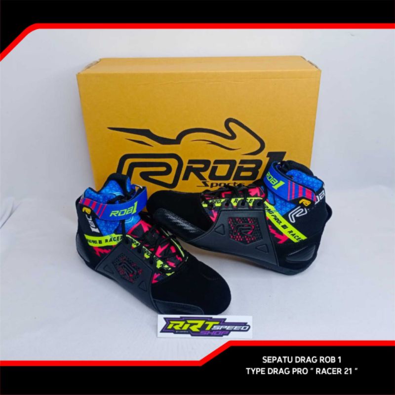 SEPATU DRAG BIKE ROB1 DRAG BIKE RACER 21 100% ORIGINAL