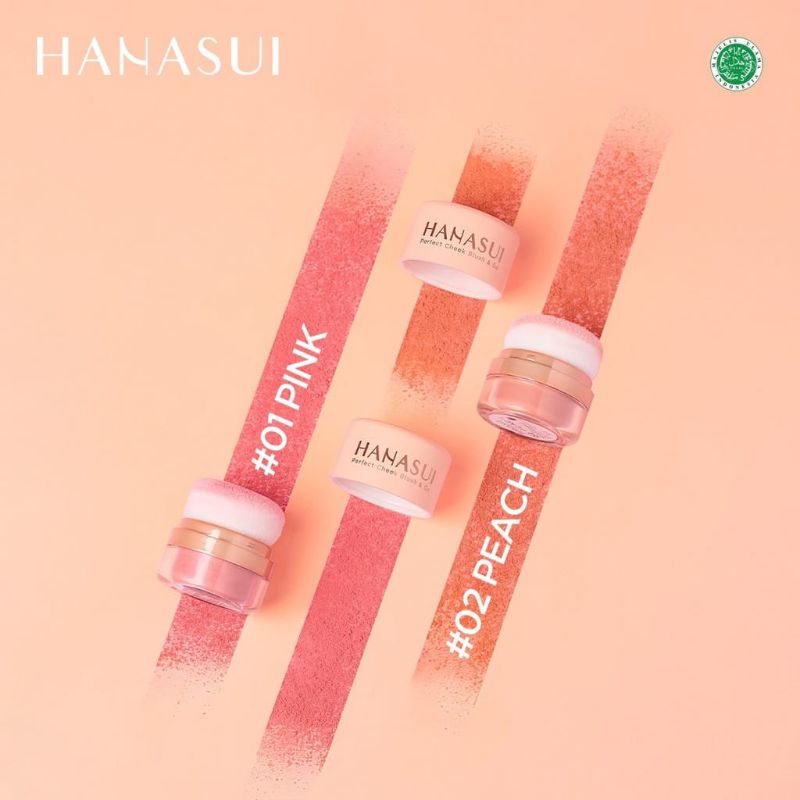 READY HANASUI Perfect Cheek Blush &amp; Go Powder 2.5gr | Bedak Blush On