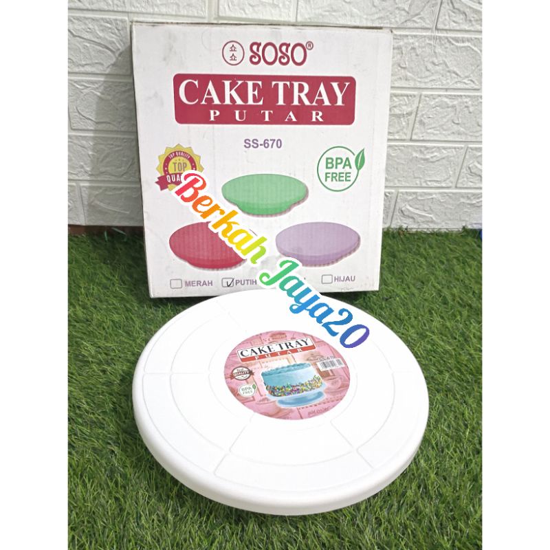 Cake Tray putar/ Meja putar penghias kue/ Tatakan kue