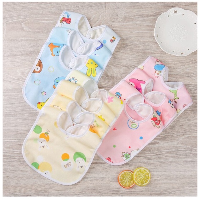 CELEMEK MAKAN BAYI MOTIF KARAKTER WATERPROOF / SLABER BAYI ANTI AIR PROMO SEN