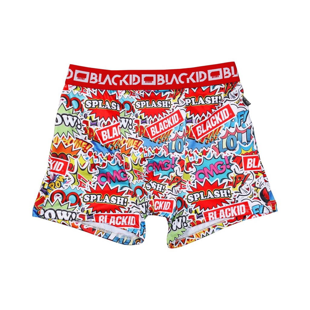 Black ID - Boxer Brief Full Print Pria | Red Sketch