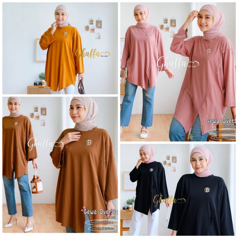 Atasan Polos Oversize Ghaffa