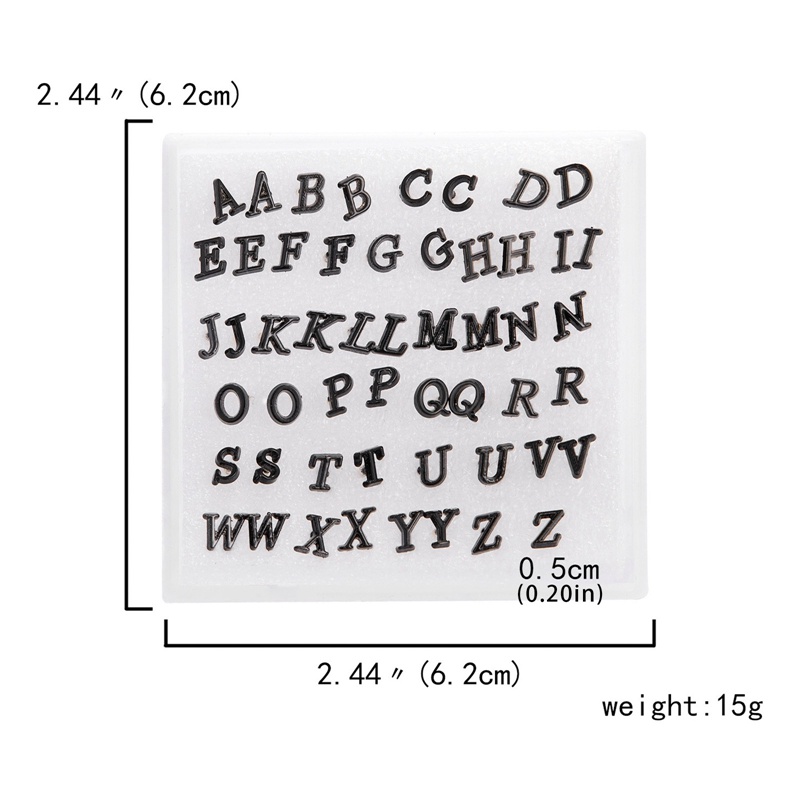 Fancyqube Anting Stud Desain 26 Huruf Alfabet A Z Untuk Perhiasan