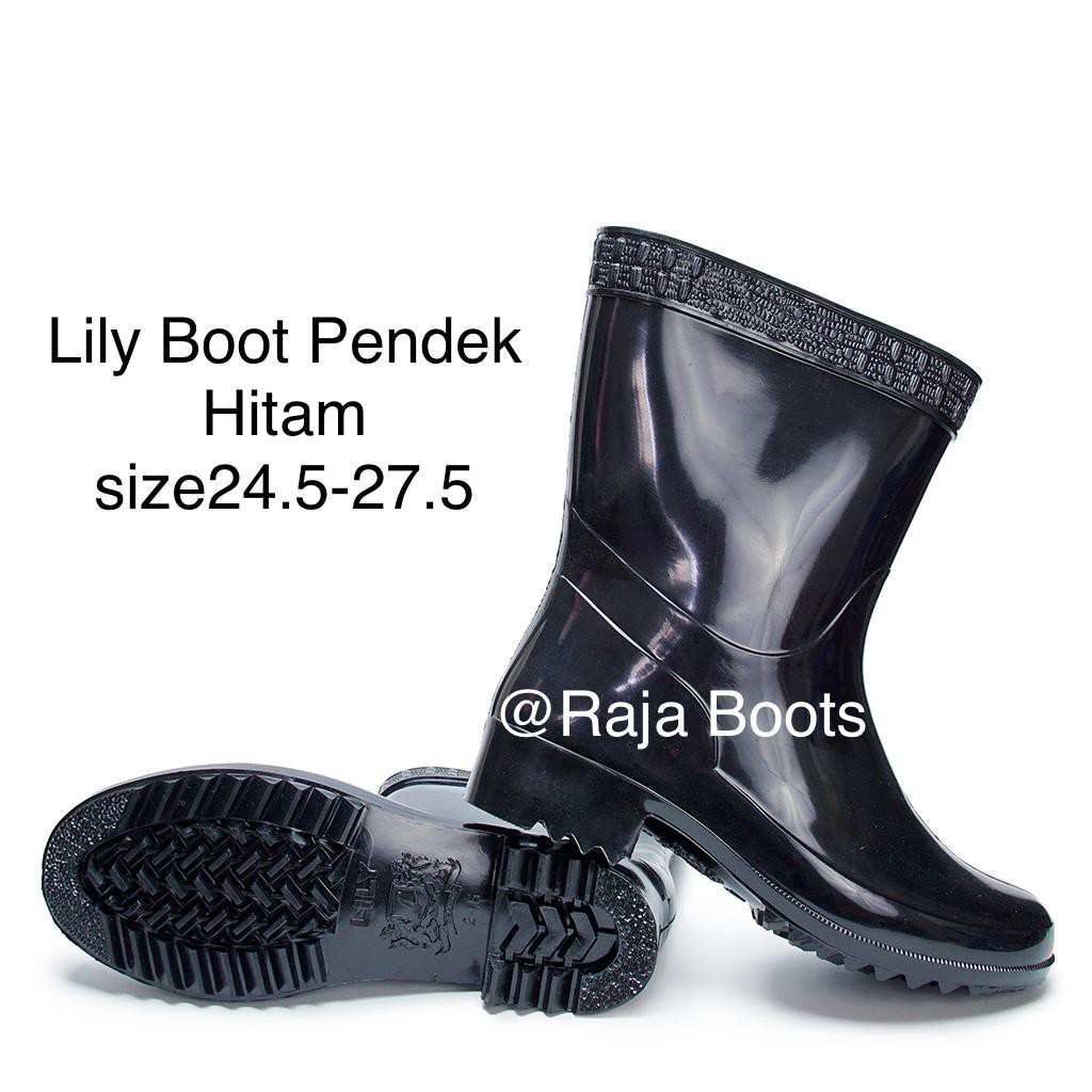 Sepatu Boot Lily Pendek Hitam