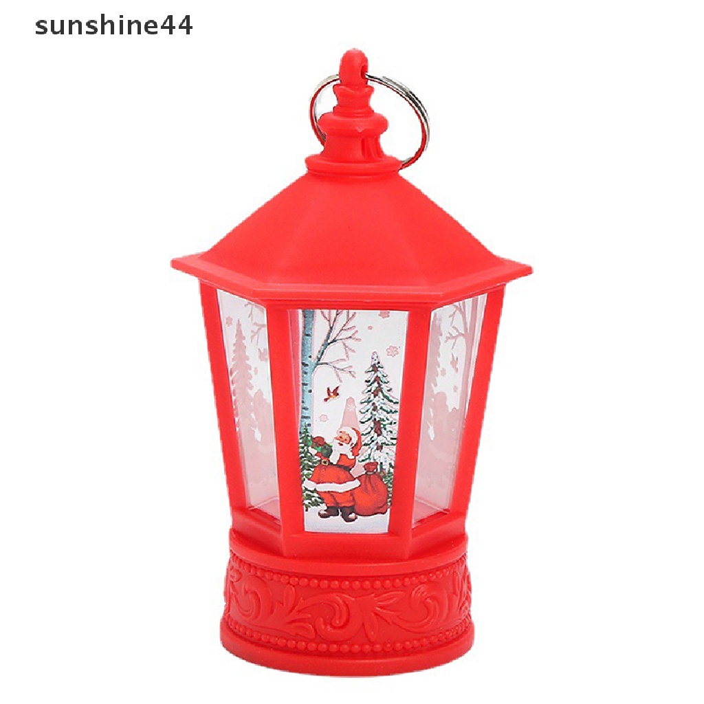 Sunshine Lampu Lentera LED Bentuk Santa Claus Untuk Dekorasi Natal