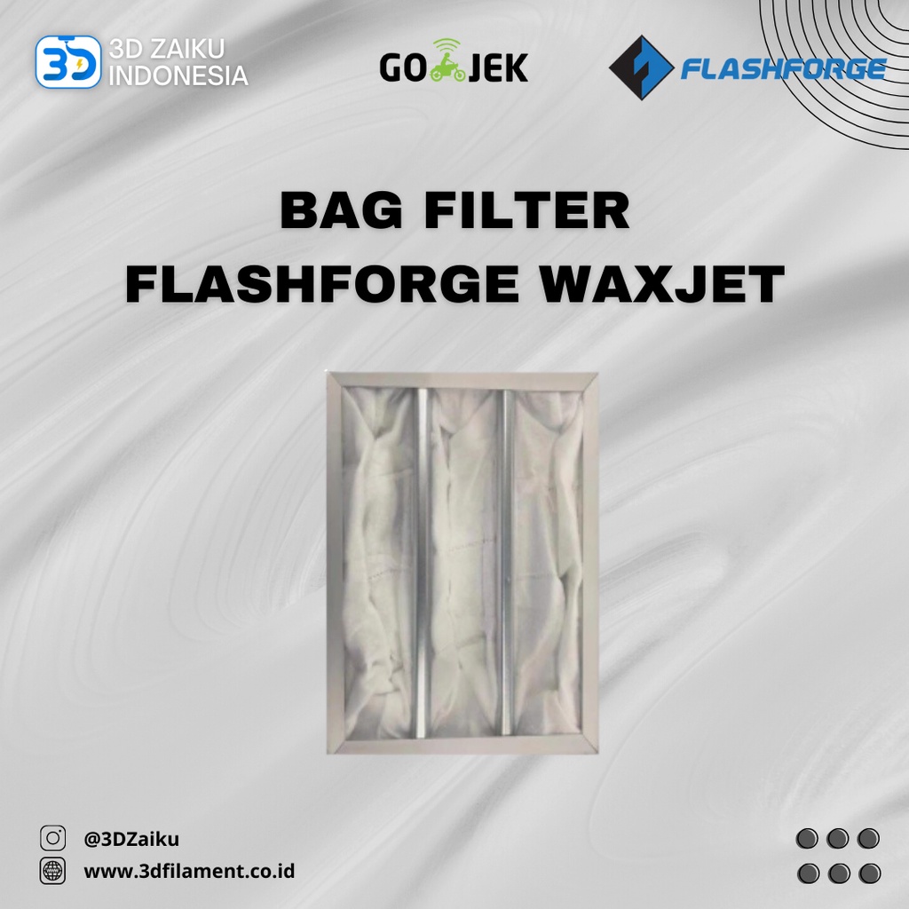 Original Flashforge Waxjet Bag Filter Replacement