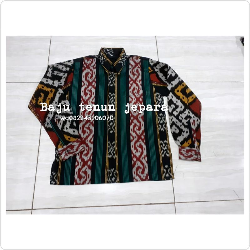 kemeja tenun blangket baju tenun jepara kemeja pria