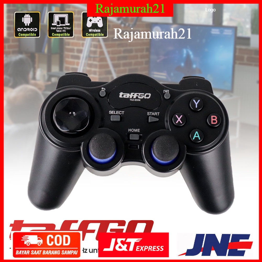 TaffGO Gamepad Wireless 2.4 GHz untuk Smart TV Box - TGZ-850M - Black - OMGA08BK