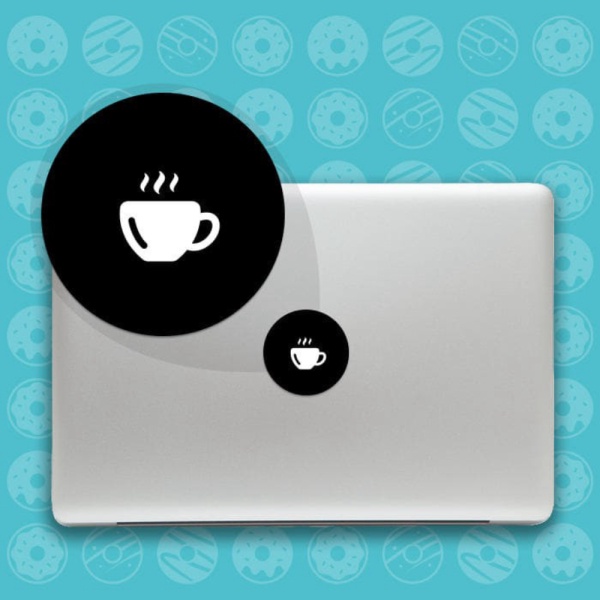 Promo Decal Sticker Macbook Apple Macbook Cangkir Kopi Coffee Stiker Laptop Termurah