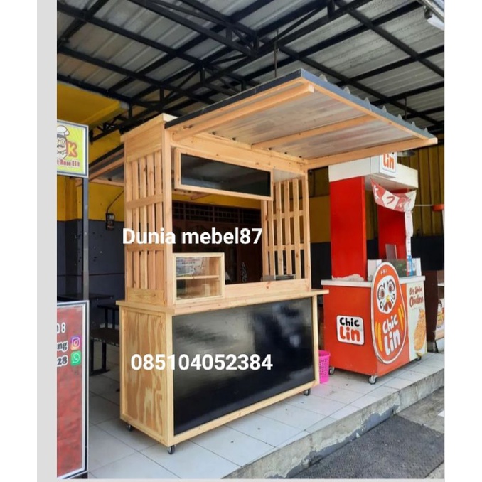 Jual Booth Kontainer Booth Kayu Jati Belanda Murah Gerobak Jualan ...