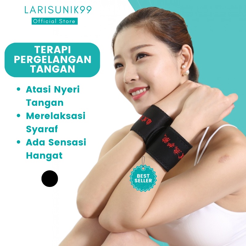 Alat Terapi Pergelangan Tangan Perawatan Tubuh Sabuk Terapi Deker Pergelangan Tangan 2 Pcs