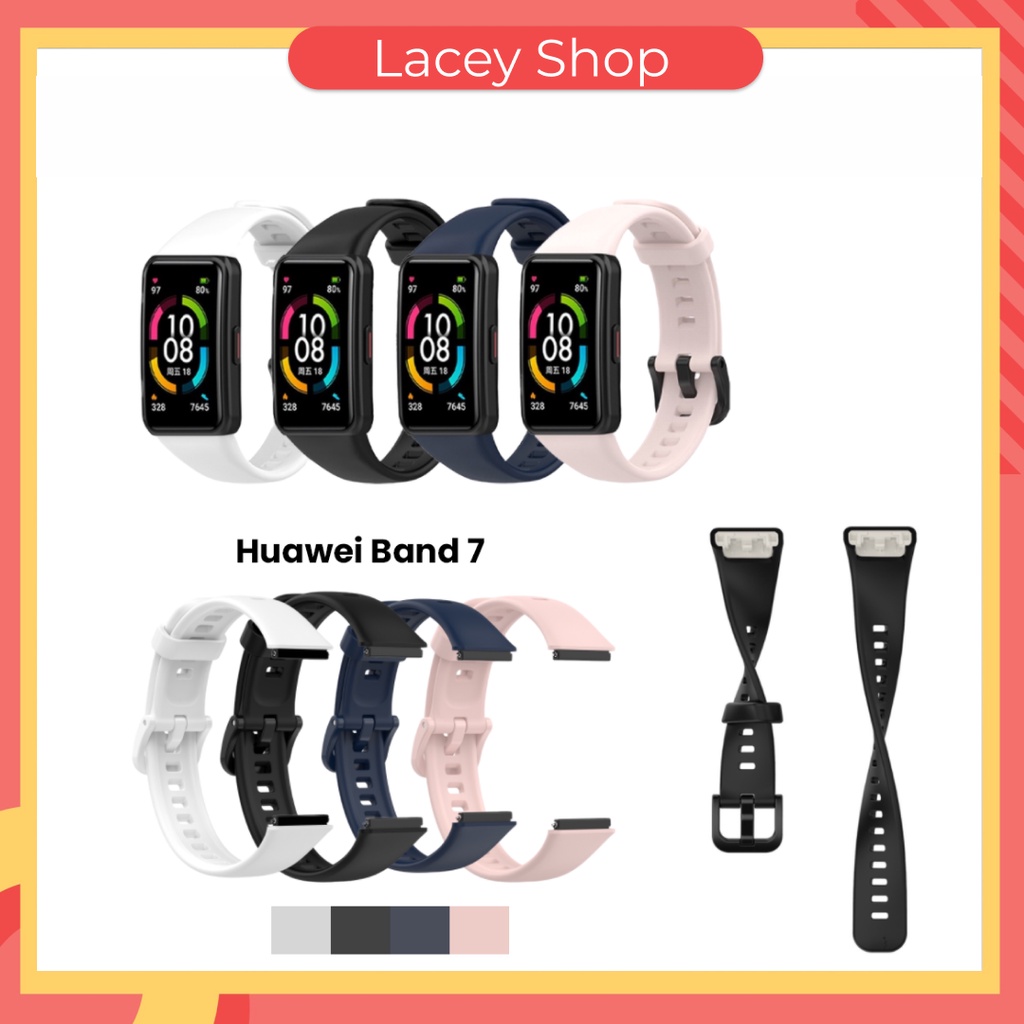 Silicone Soft Strap Huawei Band 6 7/ Honor Band 6 Replacement Band