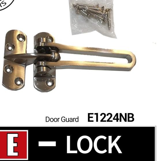 Pengaman kunci pintu/Door Guard Elock Stainless Steel E1224NB