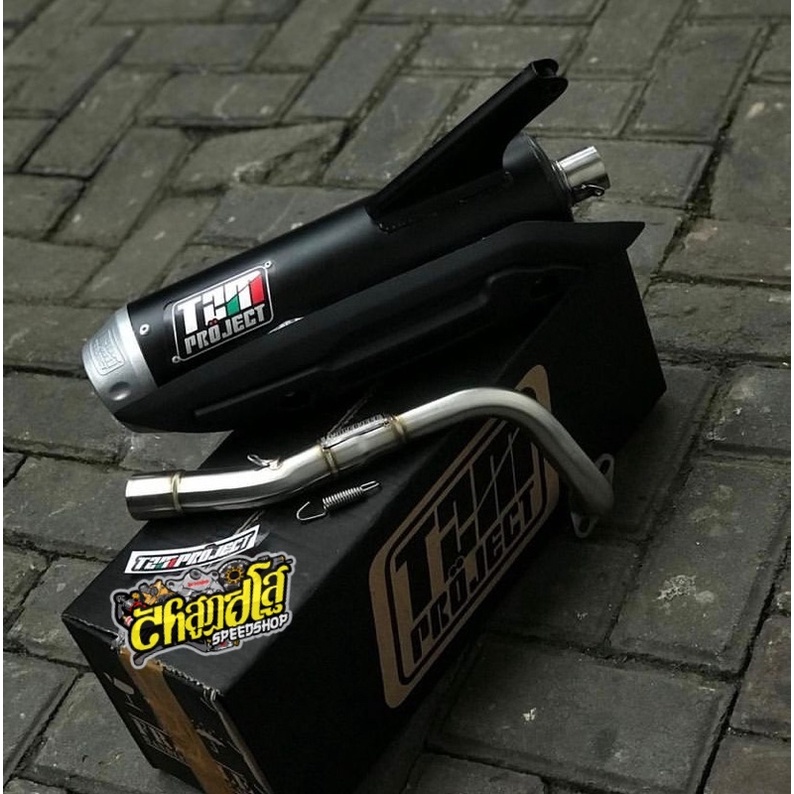 Knalpot STD Non SS Pro Full Package untuk Honda by TZM Project Beat Scoopy Spacy fi karbu