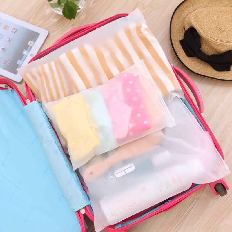 5pcs Tas Penyimpanan Pakaian Mainan Tas Transparan Anti Air Pakaian Dalam Sepatu Storage Bags Travel Storage Bag