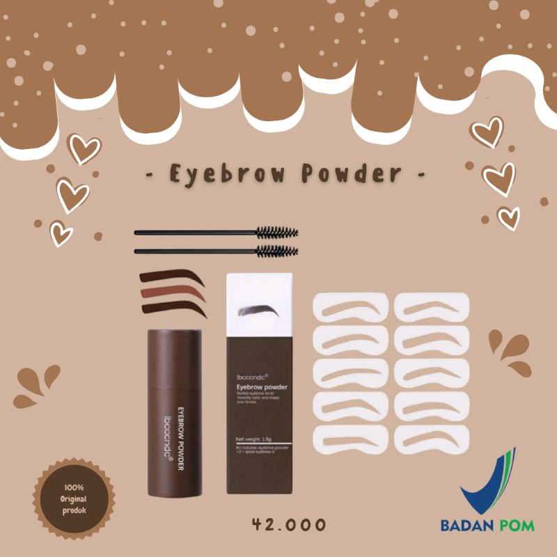 Eyebrow Stamp Original Sharing Eyebrow Powder Cetakan Alis Instan Hairline