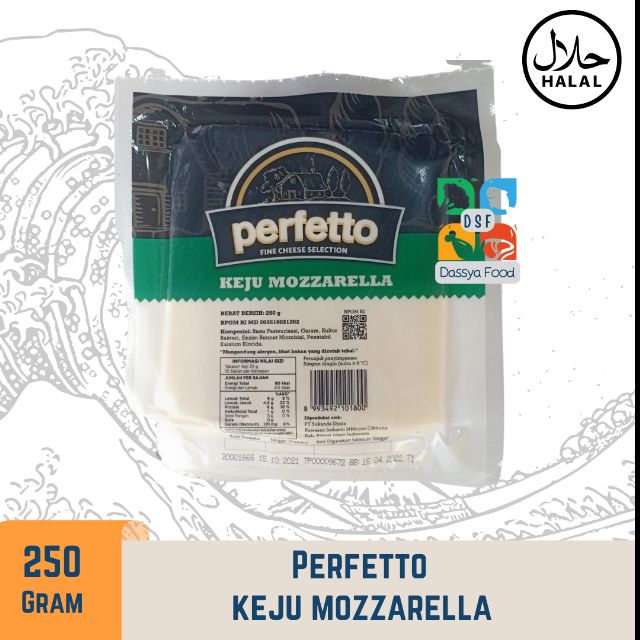 

Keju Mozzarella Perfetto 250gr