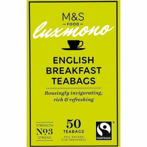 

M&S MARK MARKS & AND SPENCER ENGLISH BREAKFAST TEA BAG TEH CELUP