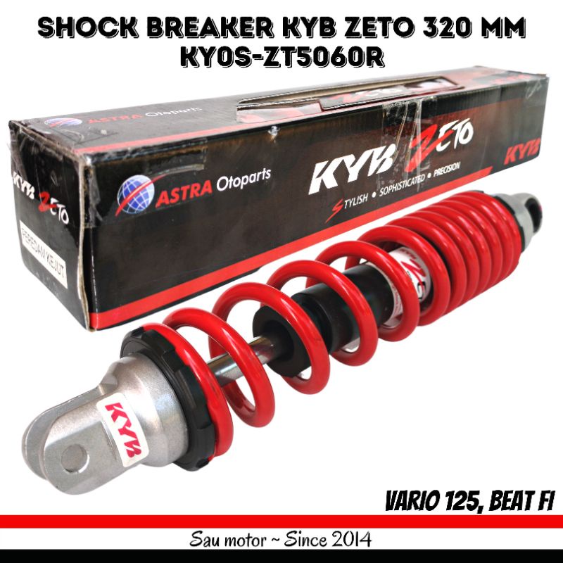 Saumotor Shock Breaker Kyb Kayaba Zeto 320 Mm Zt5060 Vario 125 Beat Fi Merah Original
