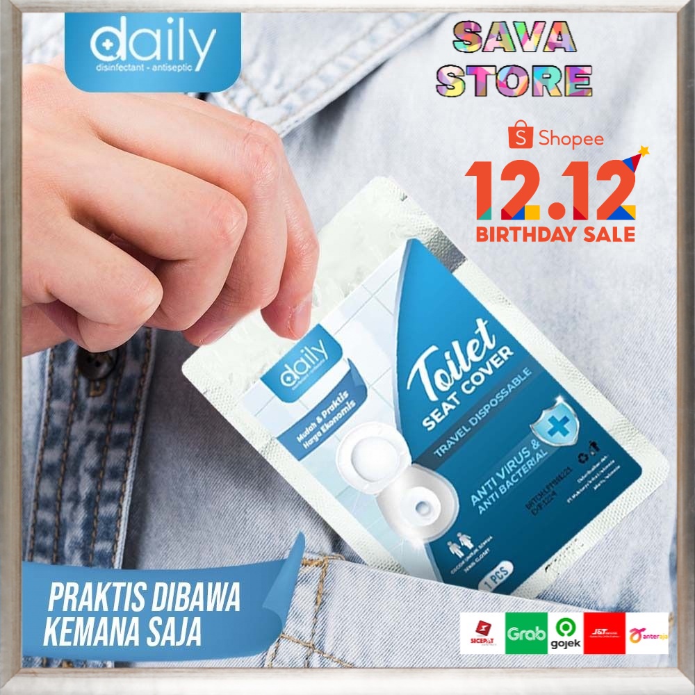 ALAS DUDUK KLOSET ANTIBACTERIAL DAILY TOILET SEAT COVER DISPOSABLE