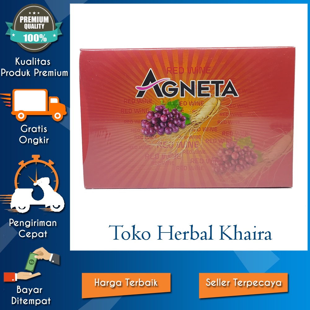 AGNETA REDWINE ORIGINAL 1 BOX ISI 25 SACHET MINUMAN HERBAL STAMINA