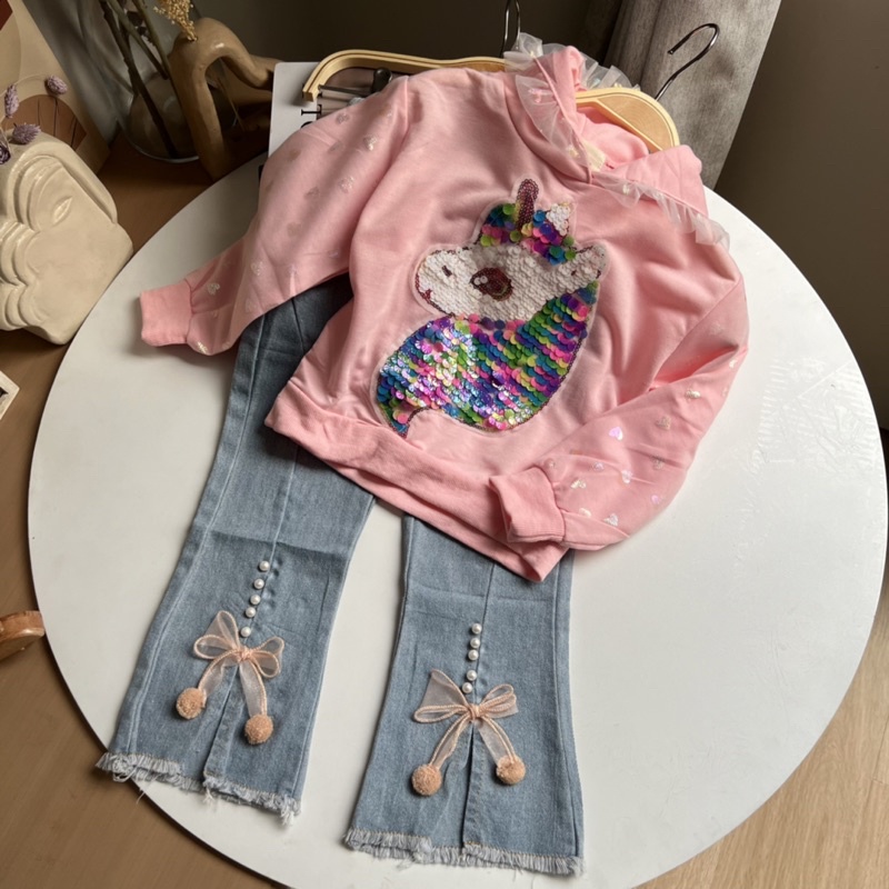 Unicorn Hoodie Set | setelan anak perempuan