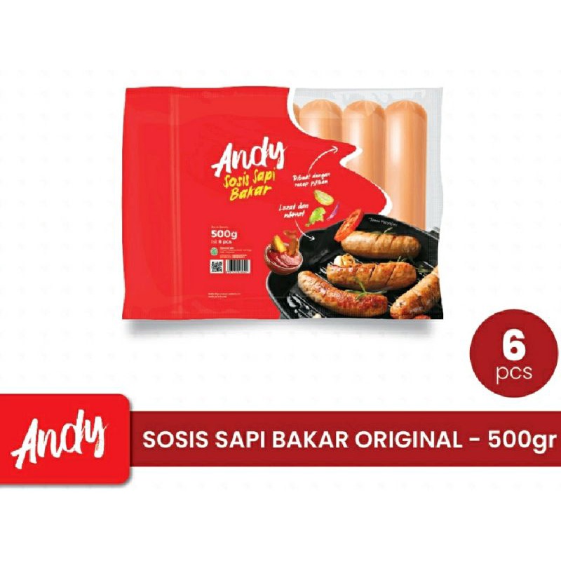 

ANDY SOSIS SAPI BAKAR 500 gram isi 6