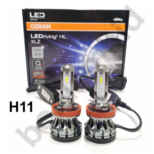 Lampu LED Mobil H11 H16 H8 OSRAM XLZ New Generation Bohlam Putih LED Plus Gratis 2pcs T10 Still Putih Rodamasled