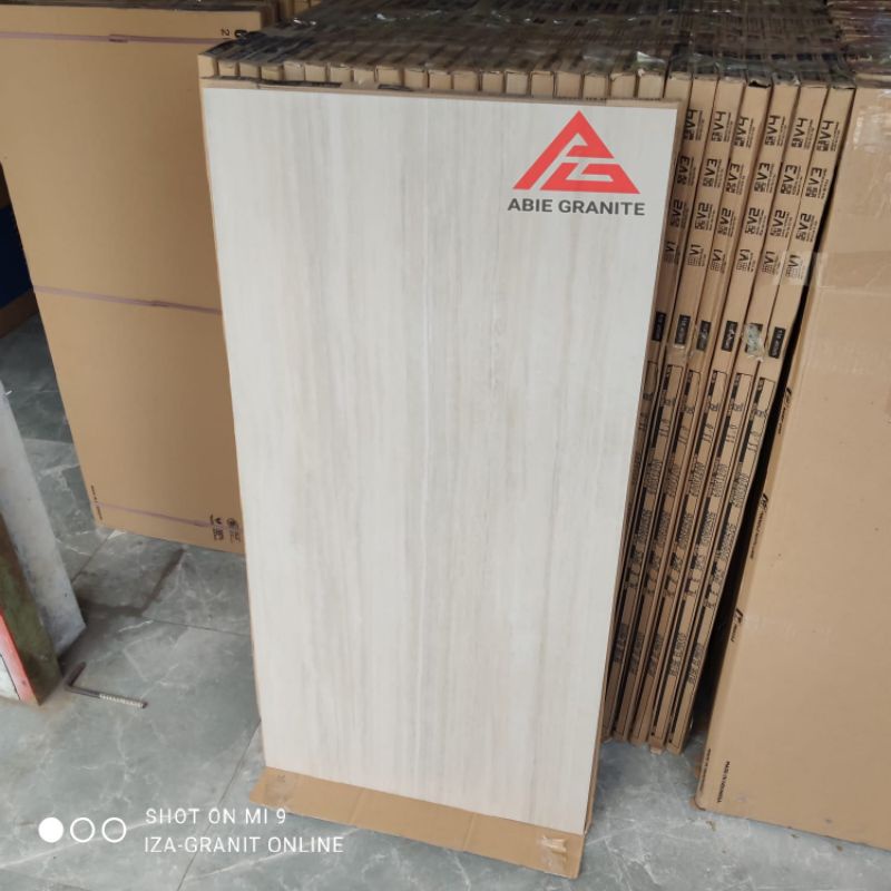 Granit indogress motif kayu 60x120 Beige Elmwood