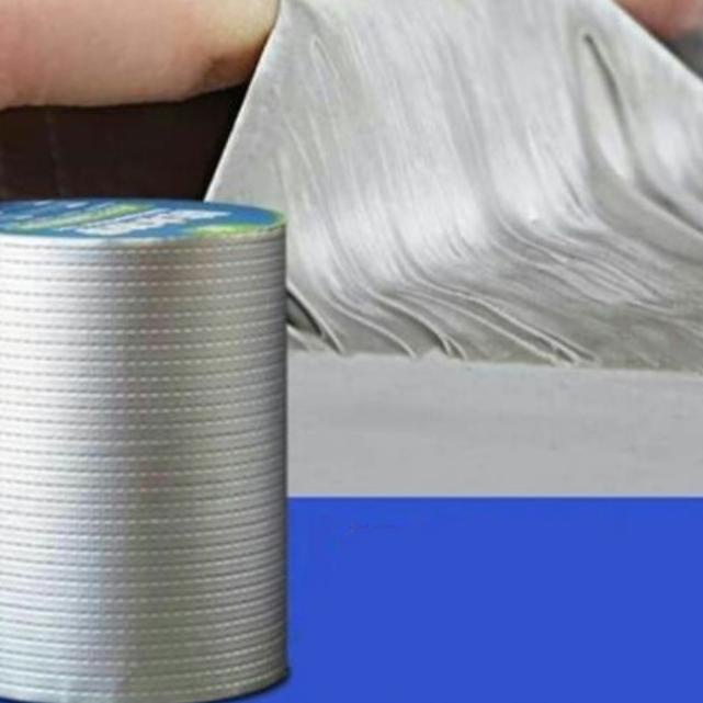 

Lakban Anti Bocor Alumunium foil Tape Perekat Super kuat 15 cm x 5 M