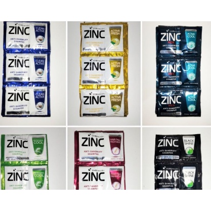 SHAMPOO ZINC SACHET 1 RENCENG ISI 12