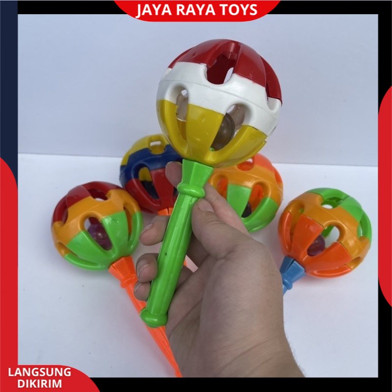 Kerincingan pagoda lolipop mainan bayi mainan krincingan Bola Bayi Anak Anak Krincingan anak murah sni