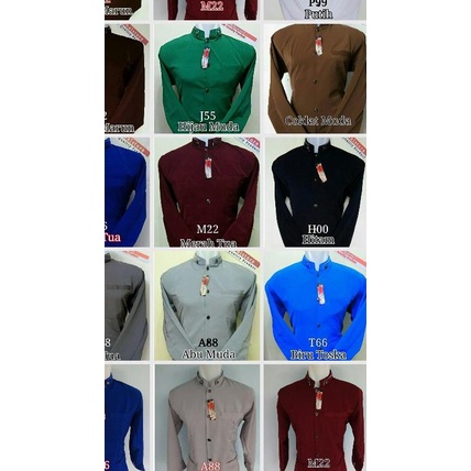 Jasko Polos Hitam Putih Merah Hijau Biru Krem Abu - Putih, XL