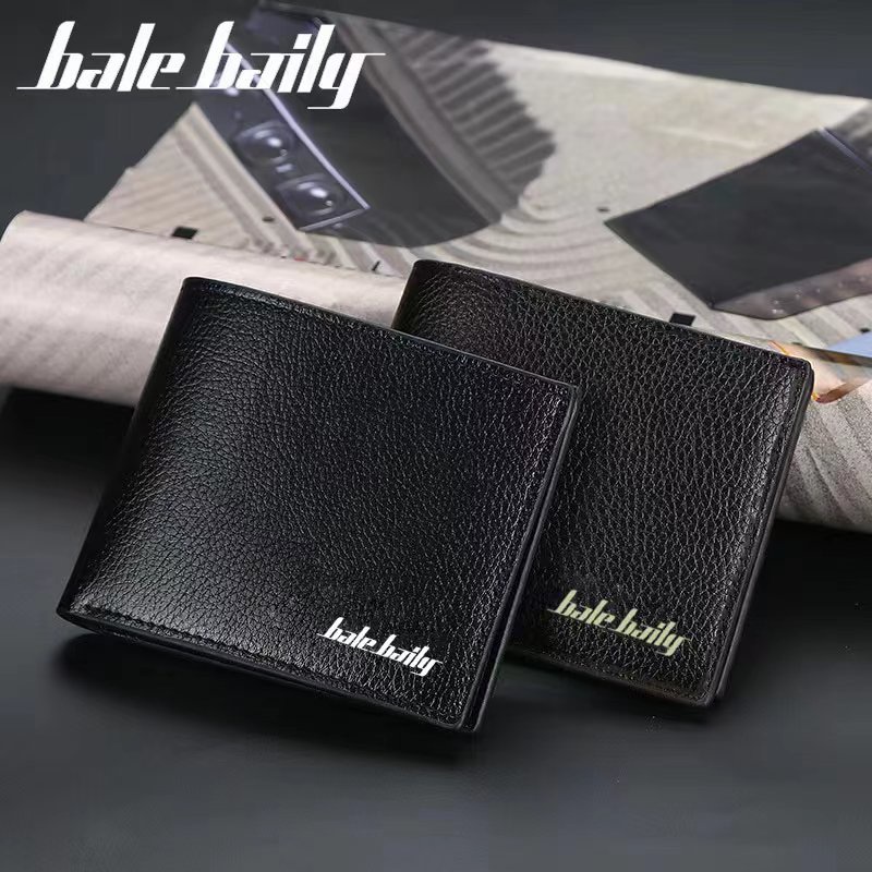 ASIN829 Dompet Tipis Pria Dompet Kasual Multi-Kartu Gaya Korea N01 Dompet Pria Bahan Kulit PU Leather Premium