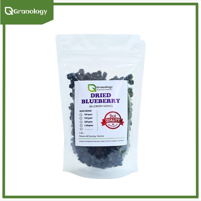 Dried Blueberry / Blueberry Kering (250 gram) by Granology