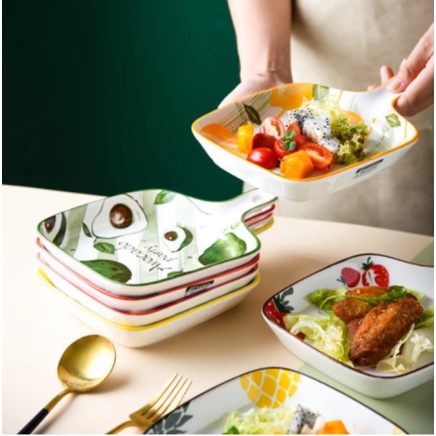 

Jual Ceramic Baking Plate / Piring Keramik Baking / Piring Saji Handle - Strawberry Limited