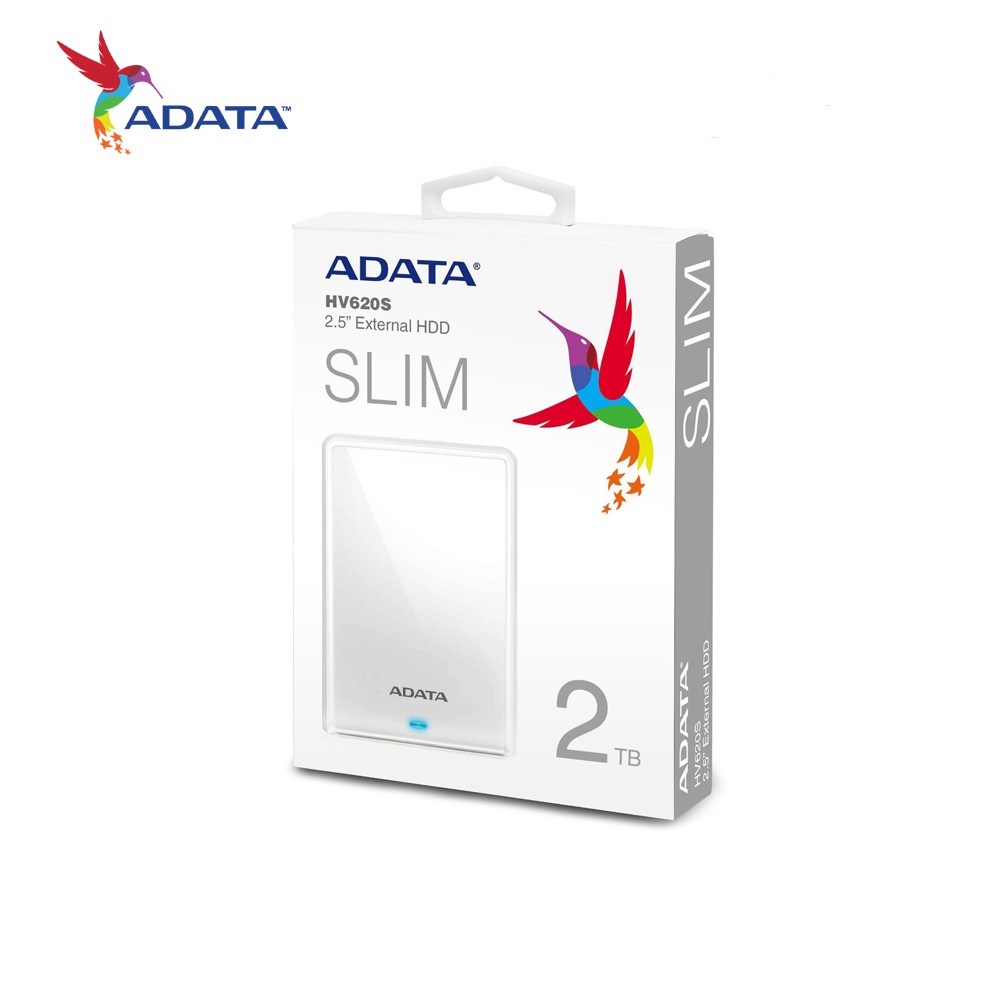 HARDISK EKSTERNAL 2,5" ADATA SLIM HV620S 2TB - RESMI