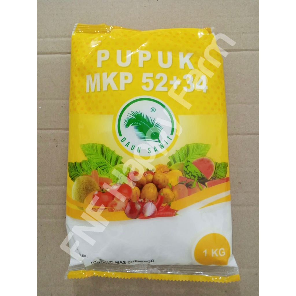 Pupuk MKP 52+34 Cap Daun Sawit 1kg