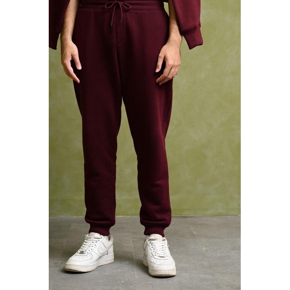 CELANA JOGGER PREPP STUDIO PREPP SIGNATURE JOGGER PANTS MAROON - S